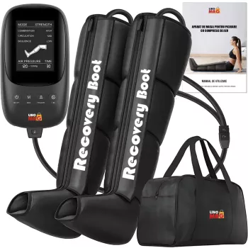 Aparat pentru masaj picioare profesional Linomag® Drenaj limfatic Presopunctura Refacere musculara Masaj circulator Masaj relaxare 
