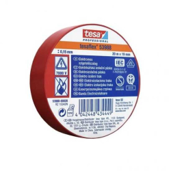 Banda adeziva izolatoare 19mm x 20m rosu Tesa T-53988-26 