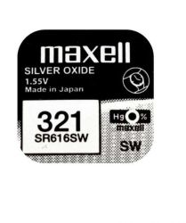 Baterie ceas Maxell SR616SW V321 SR65 1.55V oxid de argint 1buc 