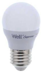 Bec LED G45 E27 7W 660lm 230V lumina rece 6500K Supreme Well LEDLC-G457E27-07-WL