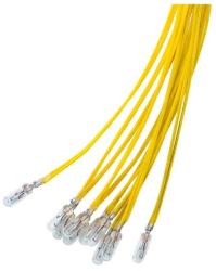 Bec T1¼ 4.14mm Subminiatura 14V 80mA 1.1W incandescent alb-cald 2700K cu fir 30cm 9401 Goobay 