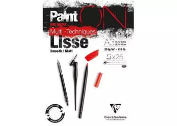 Bloc desen Clairefontaine 975730C 25 coli A3 250 g m ² hartie grea - RESIGILAT 