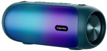 Boxa portabila Bluetooth 30 W Intrare AUX USB TWS Lumina RGB IPX5 MP3/WAV/WMA/FLAC Albastra 