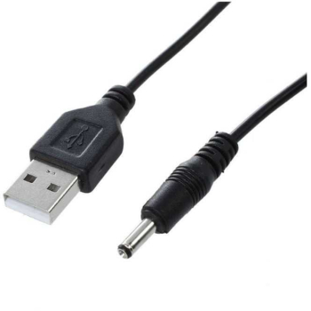 Cablu USB A mufa - DC 3.5/1.35 mufa negru 1.8m 24AWG GEMBIRD CC-USB-AMP35-6 
