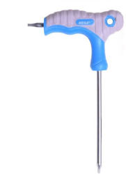 Cheie negativa tip T TORX T20 100mm din otel crom-vanadiu maner cauciuc antiderapant soft-touch MEGA 48613 