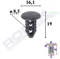 Clips Tapiterie Pentru Fiat Set 25 Buc 