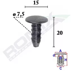 Clips Tapiterie Pentru Pentru Fiat/lancia/alfa Romeo Set 25 Buc 