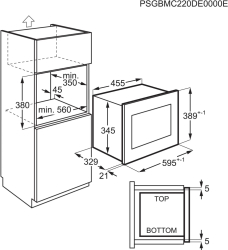 Cuptor cu microunde incorporabil Electrolux LMS2203EMX 700 W 20 l 