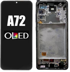 Display cu touchscreen si rama Samsung Galaxy A72 A725 Negru 