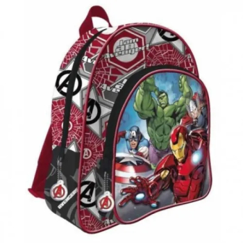 Ghiozdan Avengers rosu 3D 2 compartimente 41 cm 