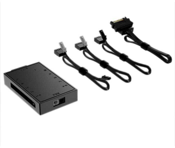 HUB ventilatoare 10 port-uri cu PWM 4 pin alimentare SATA ID-Cooling PWM Orico FH-10-PWM cablu alimentare 500mm cablu PWM 700mm