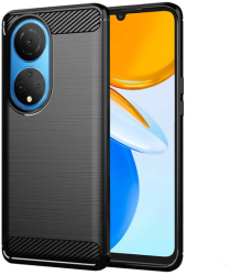 Husa Compatibila cu Honor X7 Techsuit Carbon Silicone Negru 