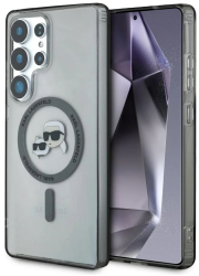 Husa pentru Samsung Galaxy S25 Ultra - Karl Lagerfeld IML MagSafe KLHMS25LHLSKCK - Metal Karl&Choupette Head 