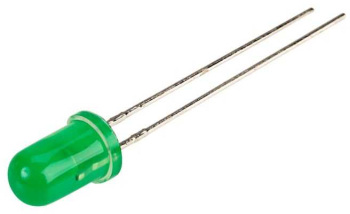 LED 5mm verde 5V 15-25mcd 30 parte frontala convex KINGBRIGHT ELECTRONIC L-7113GD-5V 