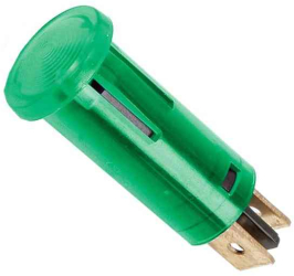 Lumina semnal 12V lumina verde LED 39x12 mm terminal 6.3mm 07921ZO 