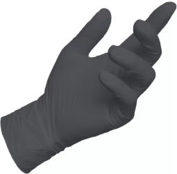 Manusi din nitril negre L set 100buc HILMANN 