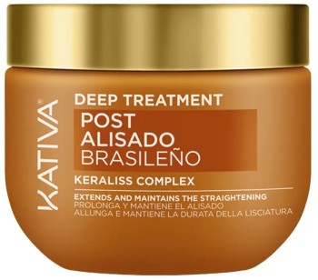 Masca hidratanta ce pastreaza efectele tratamentului cu keratina Kativa Keratin Post Alisado 355 ml 