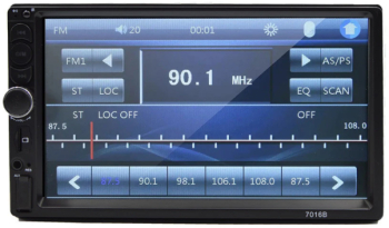 Mp5 Player Auto KlaussTech 2DIN Bluetooth 60W x 4 LCD TFT 7 