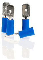 Papuc Electric Auto Izolat Albastru Tip Tata 6.35Mm - Set 10 