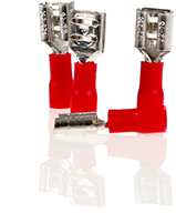 Papuc Electric Auto Izolat Rosu Tip Tata 6.3Mm - Set 10 
