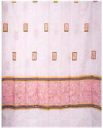 Perdea De Baie Klausstech Panzata 1 Piesa 180 X 200 Cm Imprimeu Design Modern Usor De Instalat Roz 