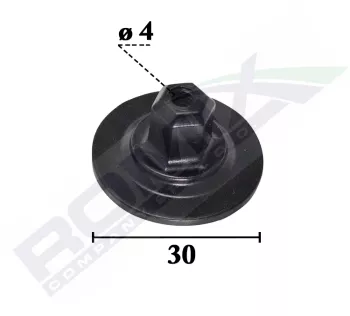 Piulita Fixare Elemente Capota Pentru Grup Vag 4X30Mm Negru - Set 10 Buc