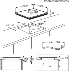 Plita inductie 60 cm alb Electrolux LIR60430BW 
