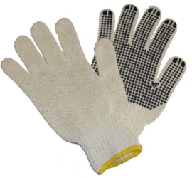 Set 2 Manusi De Lucru Fir De Bumbac Cu Palma Intarita In Puncte Jbm 