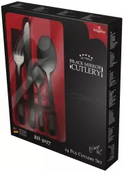Set tacamuri 24 piese negru lucios Berlinger Haus BH/3077 