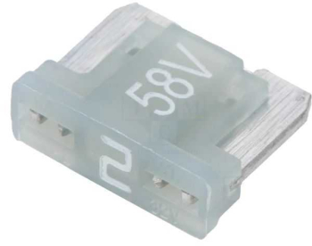 Siguranta 2A 58VDC auto 11mm aliaj de staniu ESKA 341720-58V 