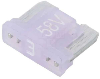 Siguranta 3A 58VDC auto 11mm aliaj de staniu ESKA 341722-58V 
