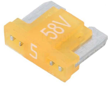 Siguranta 5A 58VDC auto 11mm aliaj de staniu ESKA 341724-58V 