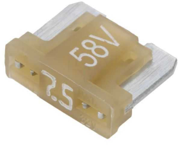 Siguranta 7.5A 58VDC auto 11mm aliaj de staniu ESKA 341726-58V 