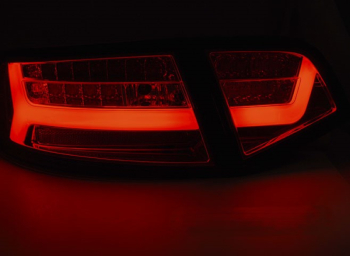 Stopuri LED Bar SEQ AUDI A6 Sedan 2008-2011 Rosu Fumuriu LDAUF3 