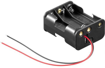 Suport baterii 6x AA R6 cu fire terminale 58x45x28mm Goobay 81216 