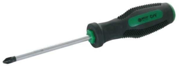 Surubelnita pozidriv PZ2x100 varf magnetic din otel aliaj crom-vanadiu si maner cauciuc antiderapant MEGA 10492 
