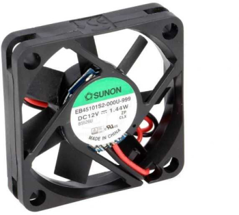 Ventilator DC axial 12VDC 45x45x10mm 15.6m3/h 27dBA 26AWG SUNON EB45101S2-000U-999 