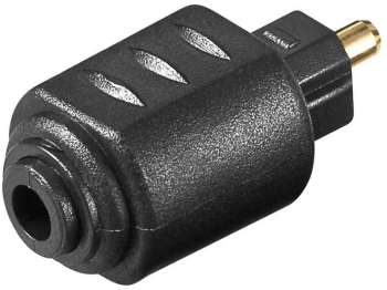 Adaptor Mini-TOSLINK 3.5 mm mama la TOSLINK tata Placat cu aur 11924 Goobay 