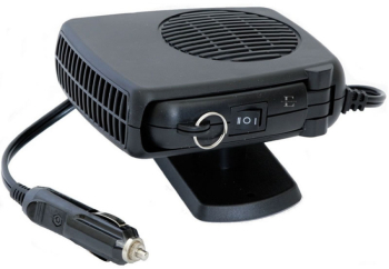 Aeroterma Pentru Autoturism Eliandeco ® Alimentare La Priza Masinii 12V Putere 150W Cablu 3m Negru 