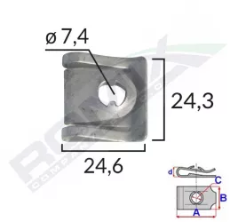 Clips Capac Motor Pentru Audi/vw/skoda - Metalic Set 5 Buc 
