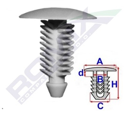 Clips De Tavan Pentru Fiat Set 10 Buc 