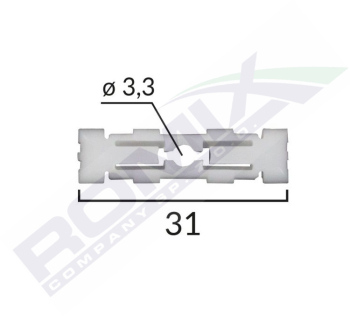Clips Fixare Plafonpentru Grup Vag - Alb Set 10 Buc 