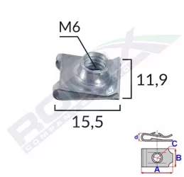 Clips Metalic Fixare Universal Set 10 Buc 