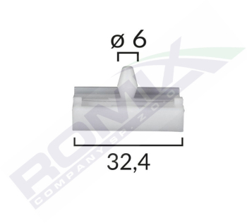 Clips Praguri Bmw 6X24Mm - Gri Set 10 Buc 