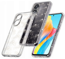 Husa pentru Oppo A58 4G - Marmalis SparkleSkin Clear 