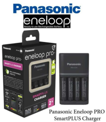 Incarcator Eneloop pro Panasonic SMARTPLUS & Quick NiMH + inclus 4x AA R6 PRO 2500mAh K-KJ55HCD40E