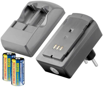 Incarcator Foto tip CR123A Li-ion 3V 350mAh cu 2x acumulatori inclusi Goobay 