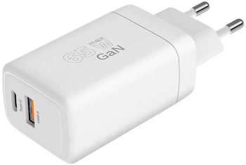 Incarcator retea GaN Kruger&Matz KM0857 65W cu USB-C Power Delivery si USB-A Quick Charge 