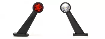 Lampa Gabarit Led Cu Brat 875L W21.3Star 12V-24V Pozitie Alb / Rosu Stanga Was 