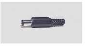 Mufa alimentare DC tata pe cablu 5.5x2.5 mm negru GBC 29.0486.10